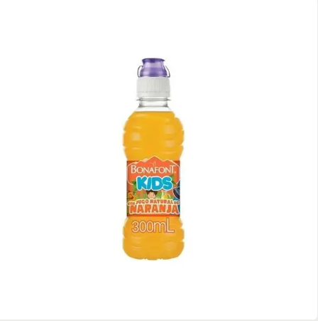 agua bonafont kids 300 ml naranja