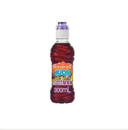 agua bonafont kids 300 ml uva