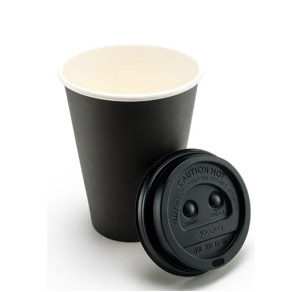 vaso con tapa color negro 12 oz c/100 pzas vaso con tapa color negro 12 oz c/100 pzas