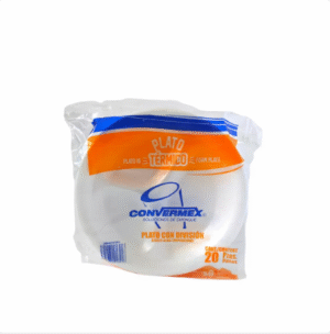 plato #10 c/division convermex c/20 pz plato #10 c/division convermex c/20 pz