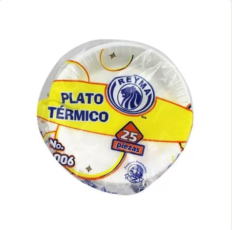 plato #10 c/division convermex c/20 pz