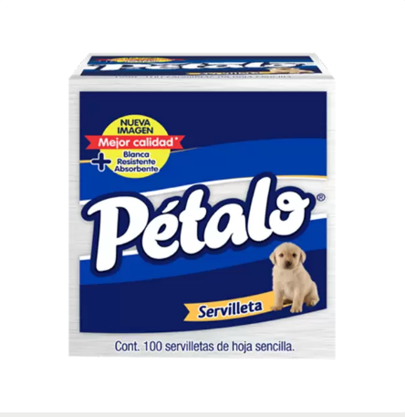 servilleta petalo 100 hojas