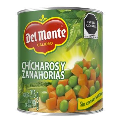 chicharos con zanahoria del monte 215 gr