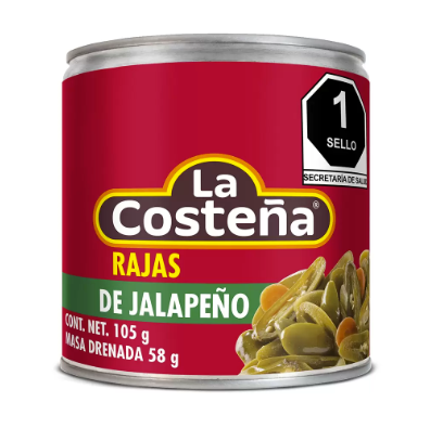 chile jalapeÑo rajas la costeÑa 105 gr
