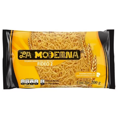 pasta la moderna 200 gr fideo #2