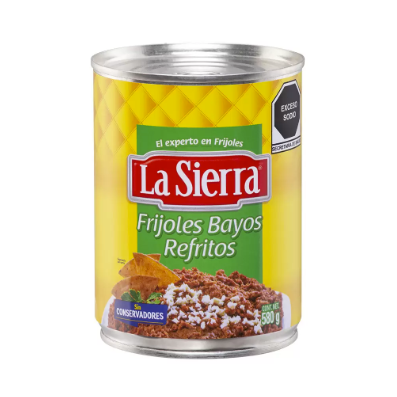 frijol la sierra refrito bayo 580 gr