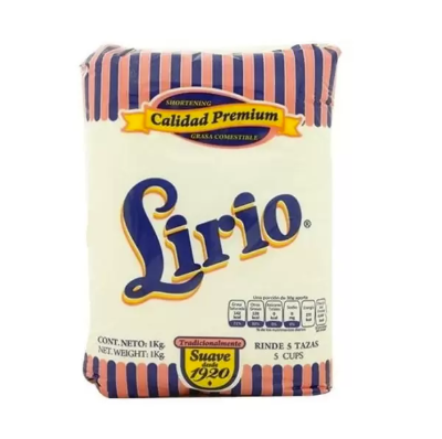 manteca lirio 1 kilogramo